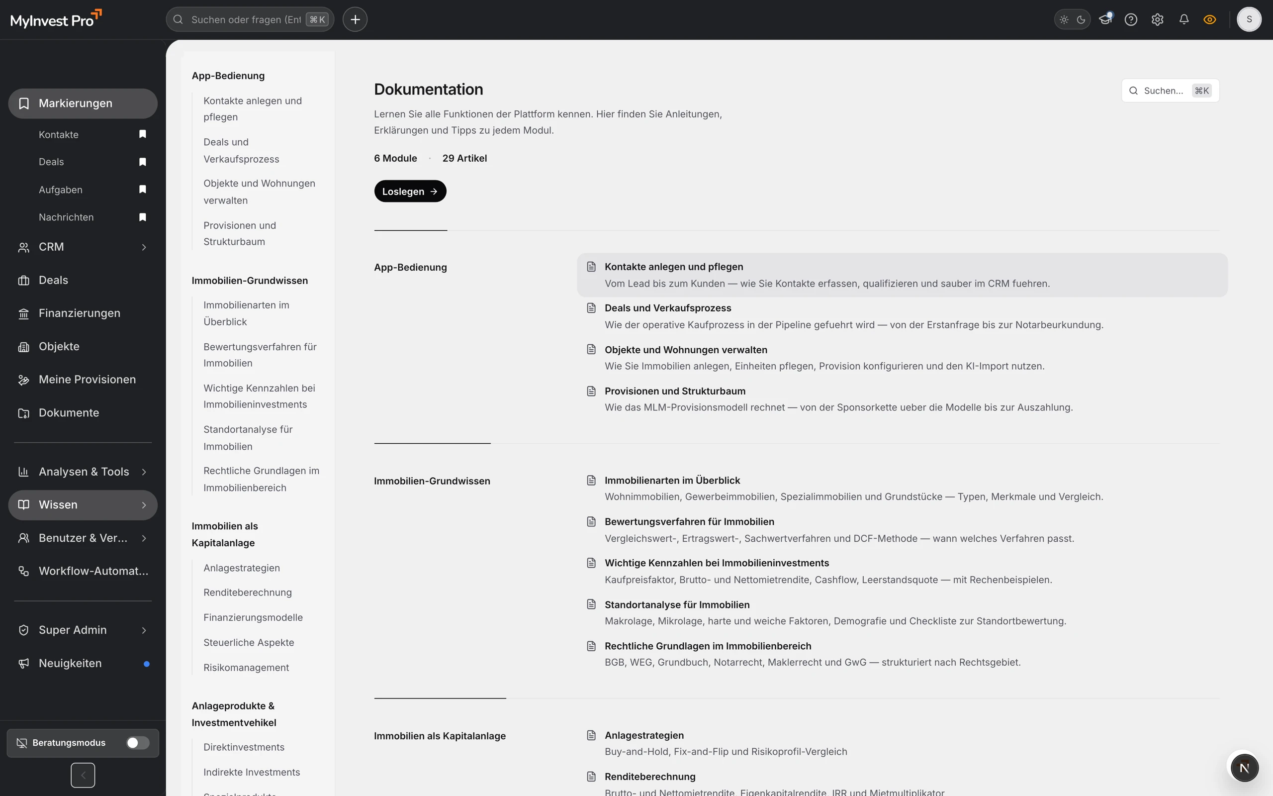 Onboarding & Schulung